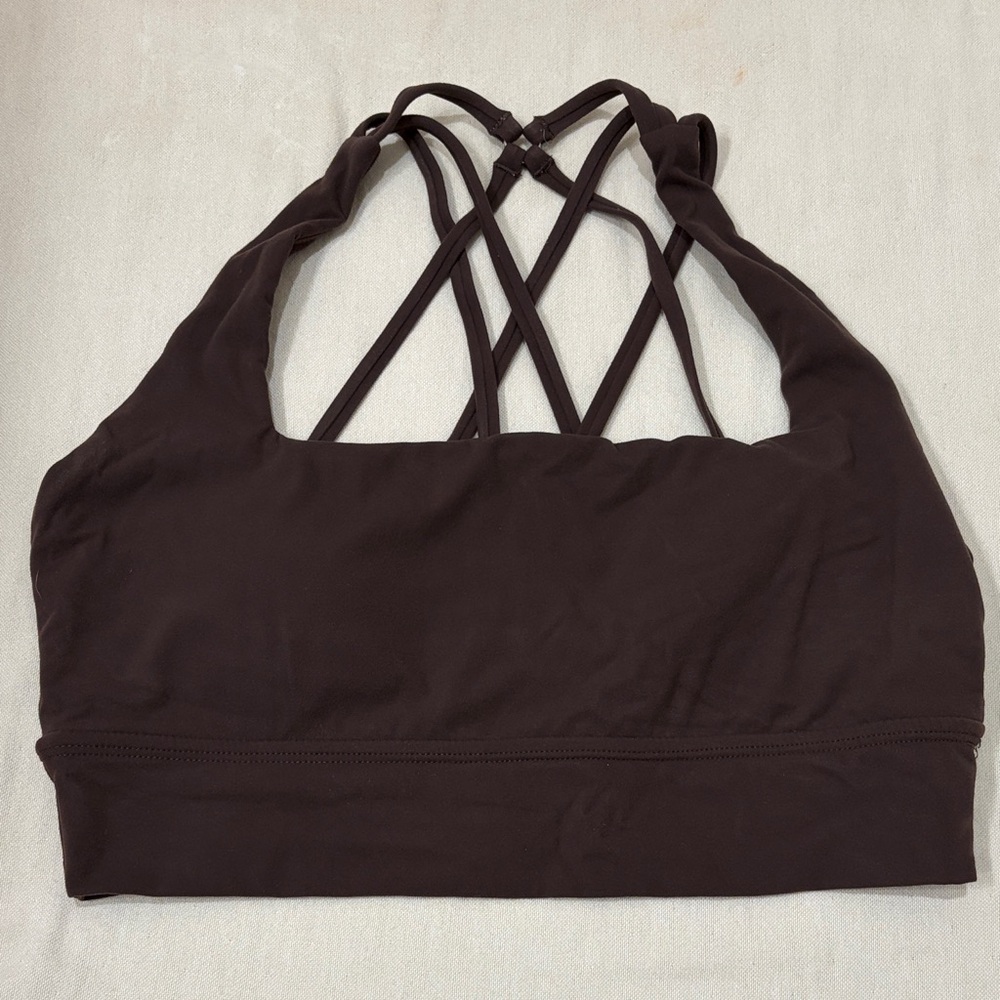 Buffbunny Revolution Sporta Bra / Journey Dark Brown / Sz Large / EUC